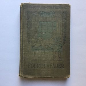 Antique Kid’s School Book Fourth Grade Reader